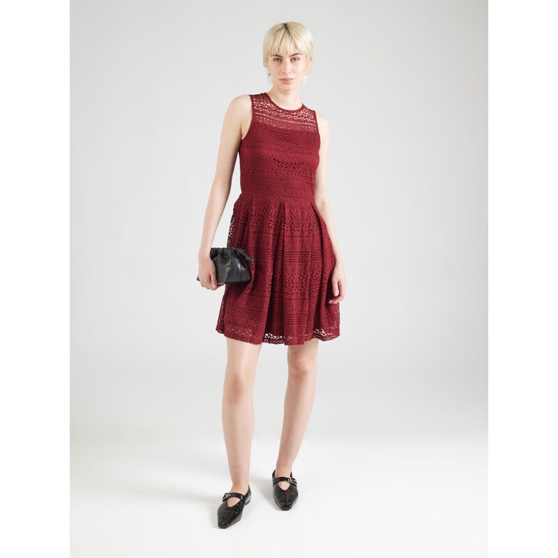 ONLY Koktejl obleka 'ONLFILICIA' vinsko rdeča