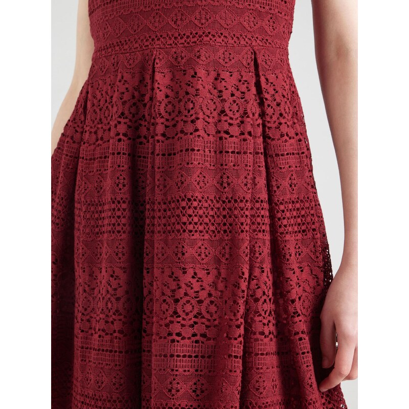 ONLY Koktejl obleka 'ONLFILICIA' vinsko rdeča