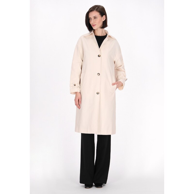 usha BLACK LABEL Prehoden plašč off-bela