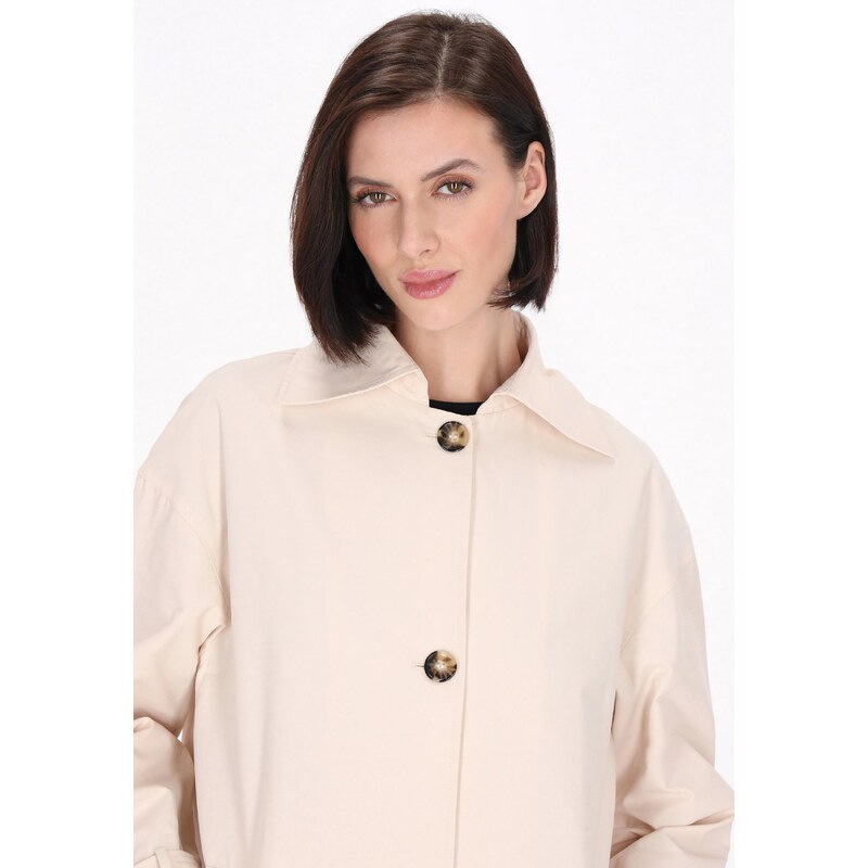 usha BLACK LABEL Prehoden plašč off-bela