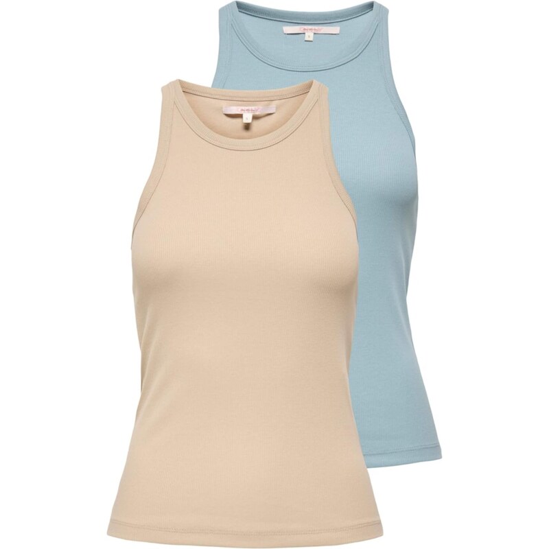 ONLY Top 'ONLLindsay' bež / svetlo modra