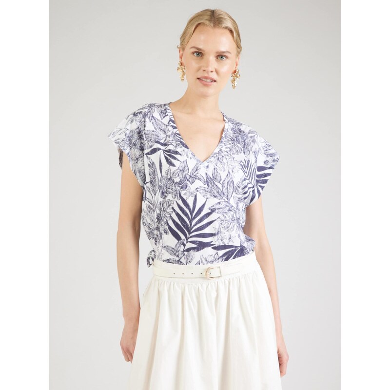 UNITED COLORS OF BENETTON Majica modra / bela