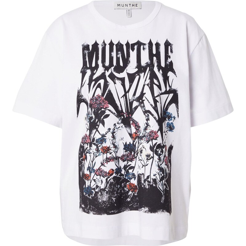 Munthe Majica 'PRIZE' temno oranžna / pitaja / črna / bela