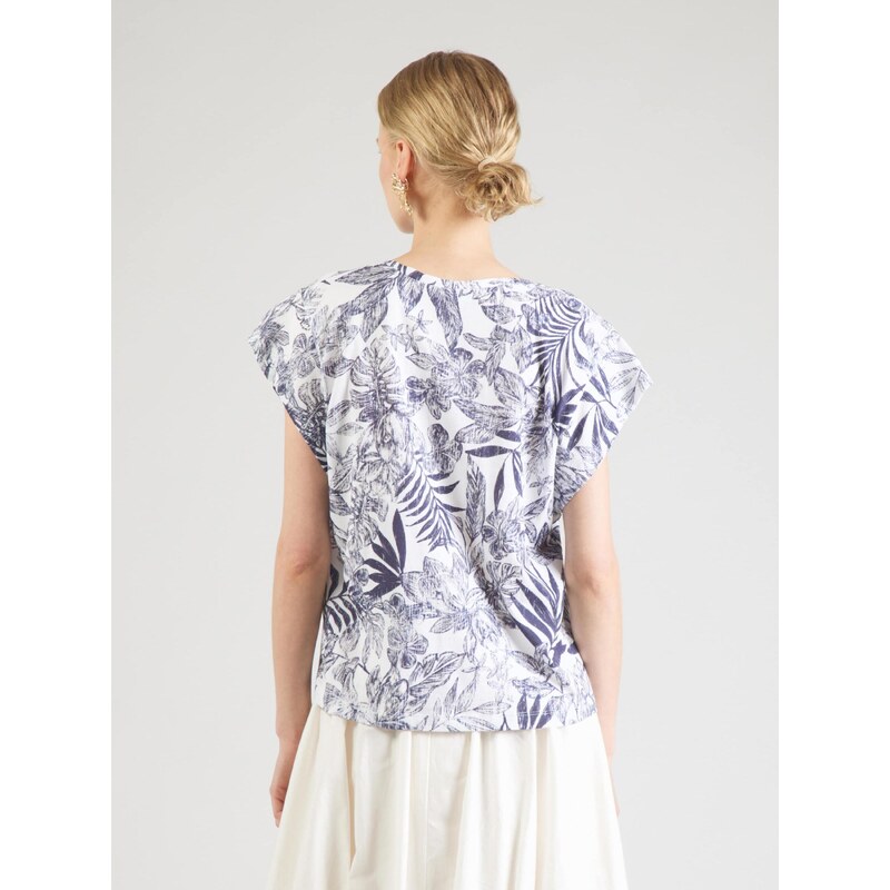 UNITED COLORS OF BENETTON Majica modra / bela