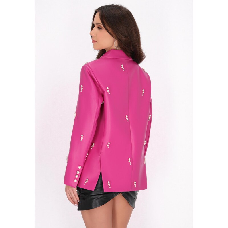 faina Blazer 'Fashion Look' fuksija / biserno bela