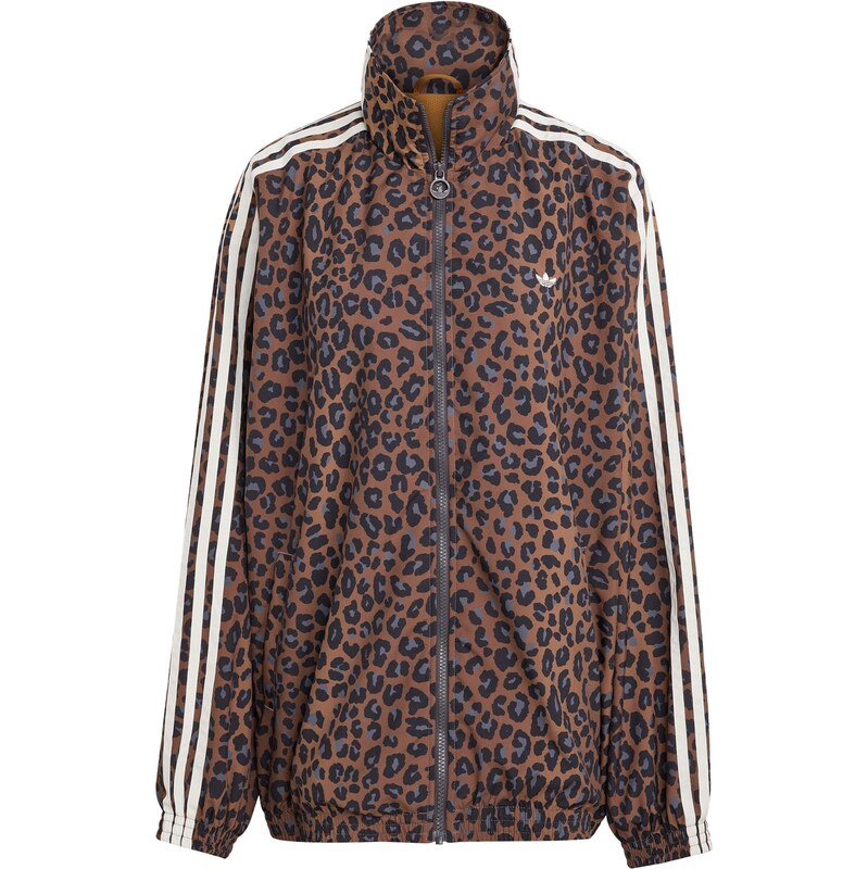 ADIDAS ORIGINALS Prehodna jakna 'Firebird' svetlo modra / karamel / črna / bela