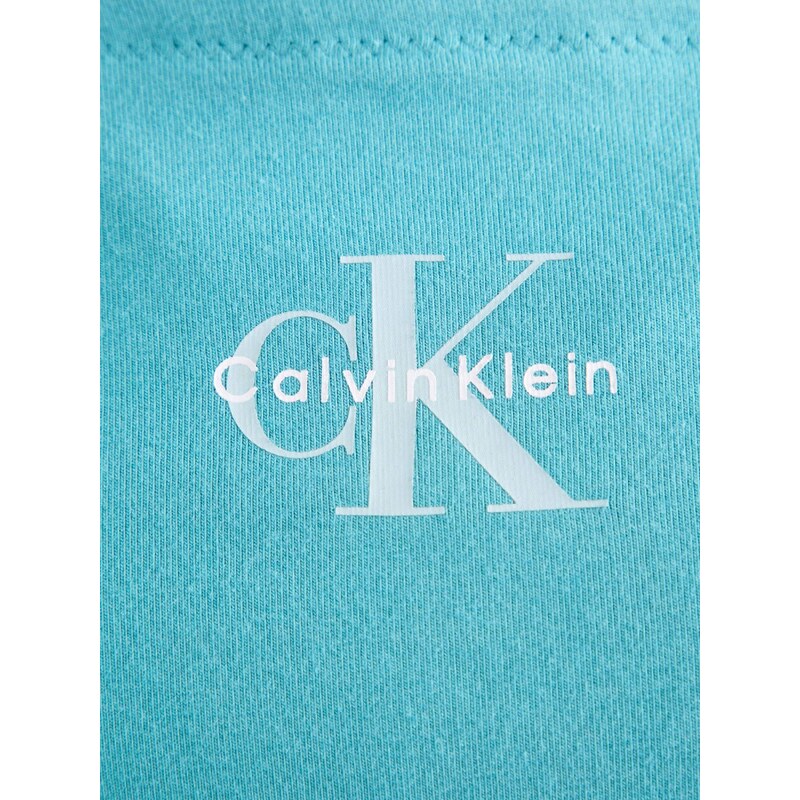 Calvin Klein Jeans Majica turkizna / bela