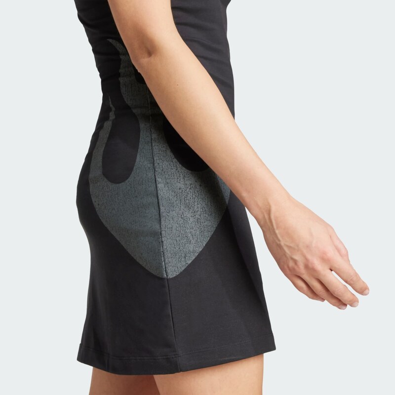 ADIDAS ORIGINALS Poletna obleka 'Flames' temno siva / črna / bela