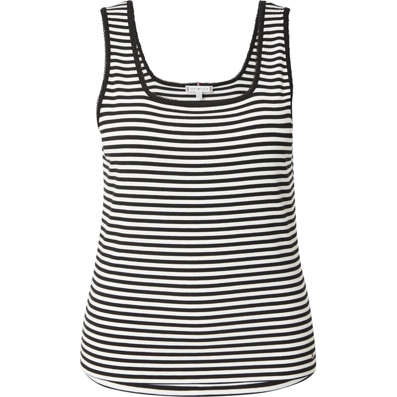 Tommy Hilfiger Curve Top črna / bela
