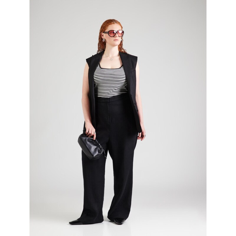 Tommy Hilfiger Curve Top črna / bela