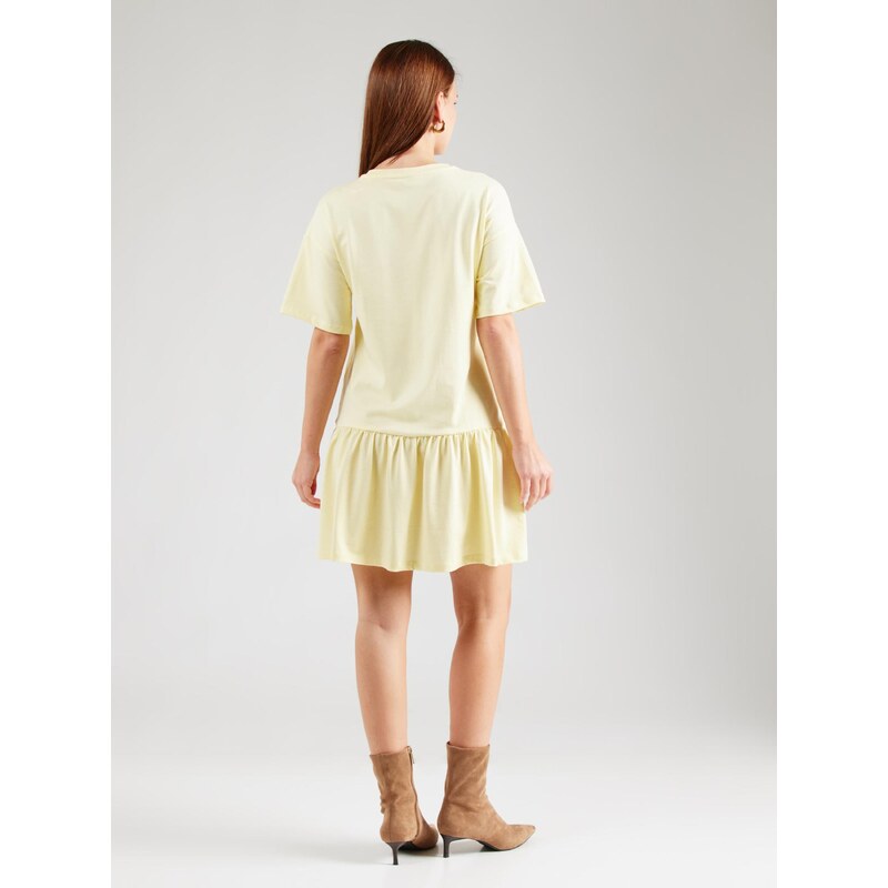 PIECES Obleka 'PCJamie' pastelno rumena