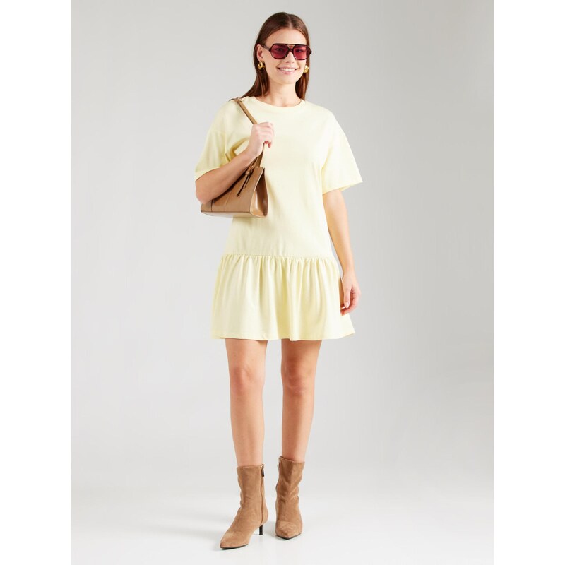 PIECES Obleka 'PCJamie' pastelno rumena