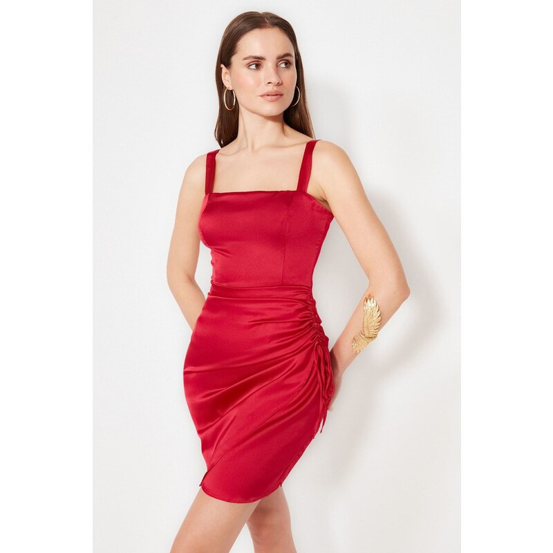 Ženska obleka Trendyol Satin