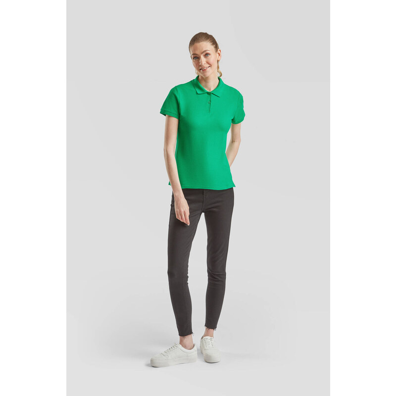 Green Polo Fruit of the Loom