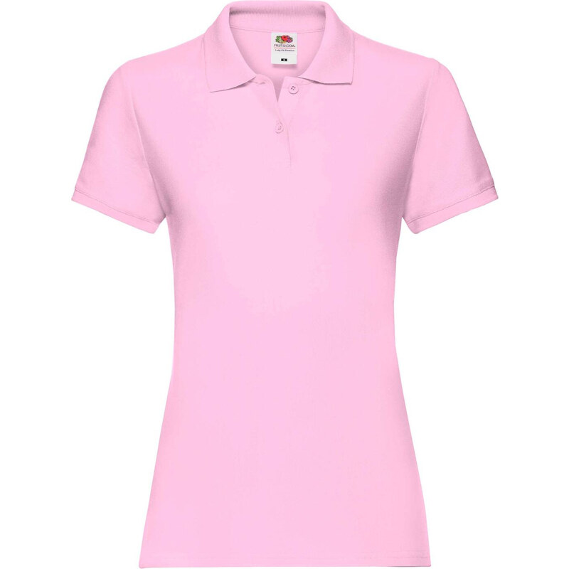Polo Fruit of the Loom Pink Women's T-shirt