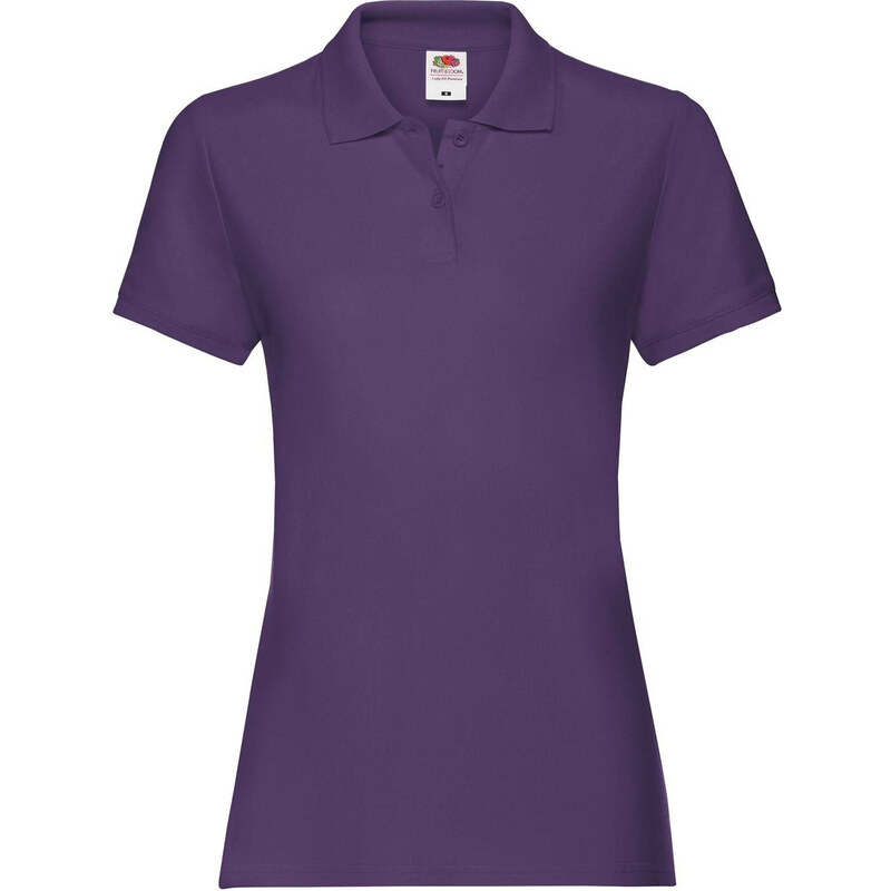 Purple Polo Fruit of the Loom