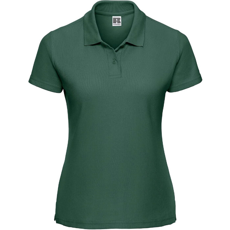 Polycotton Women's Green Polo Shirt Russell