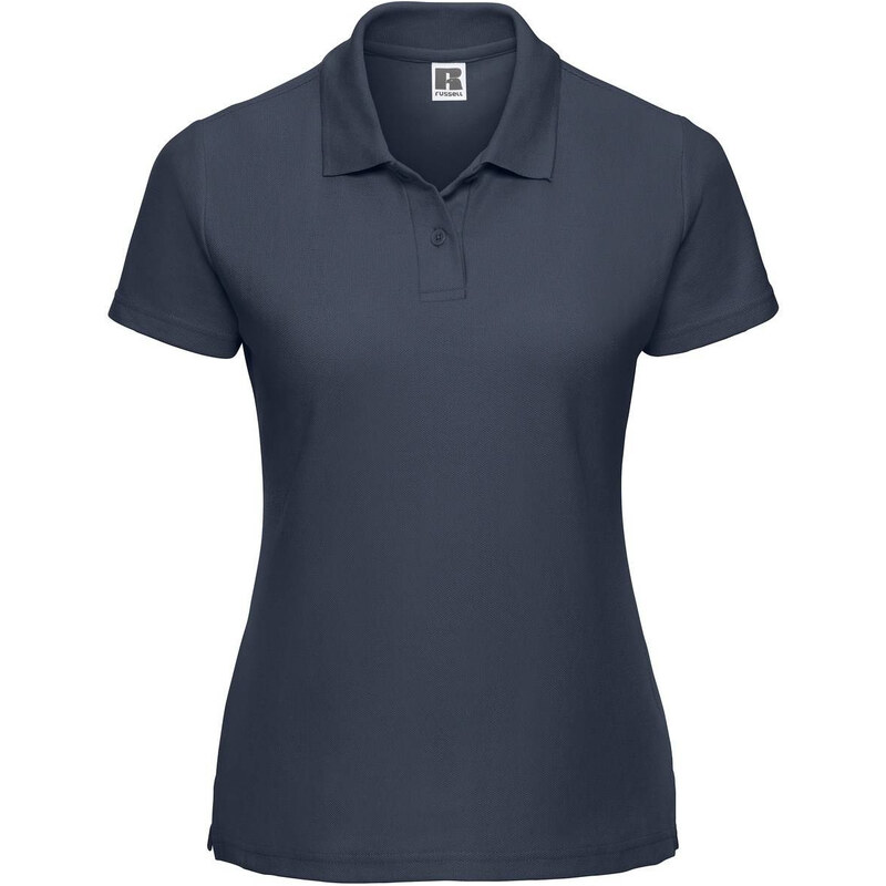 Navy Blue Polycotton Polo Russell Women's T-Shirt
