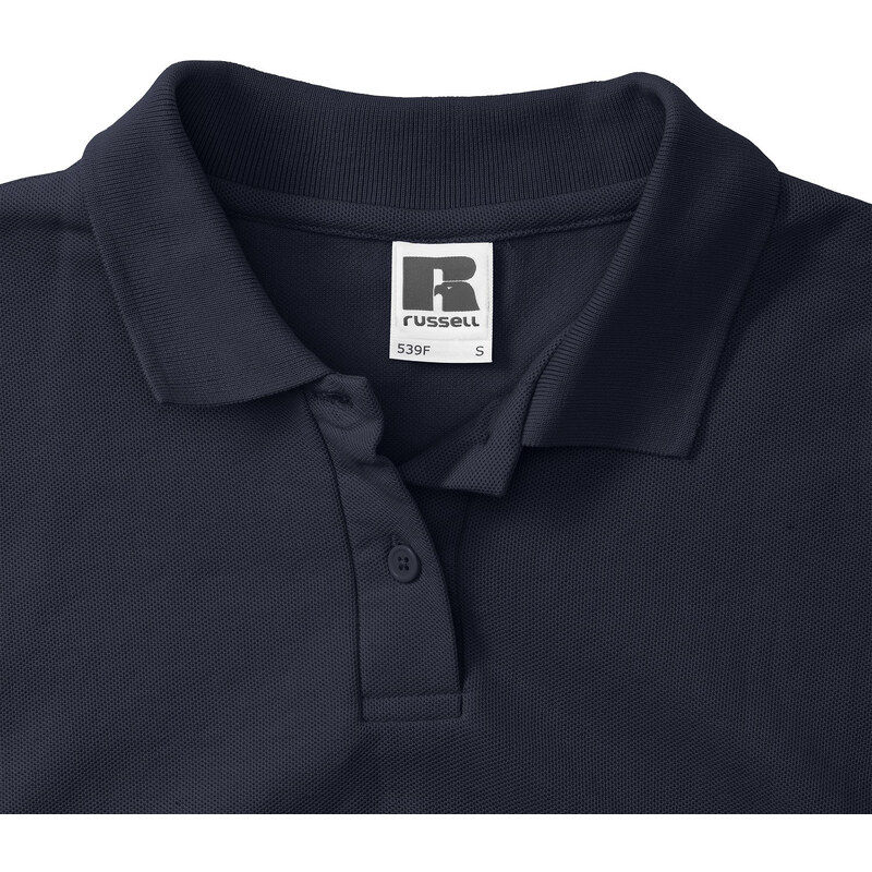 Navy Blue Polycotton Polo Russell Women's T-Shirt