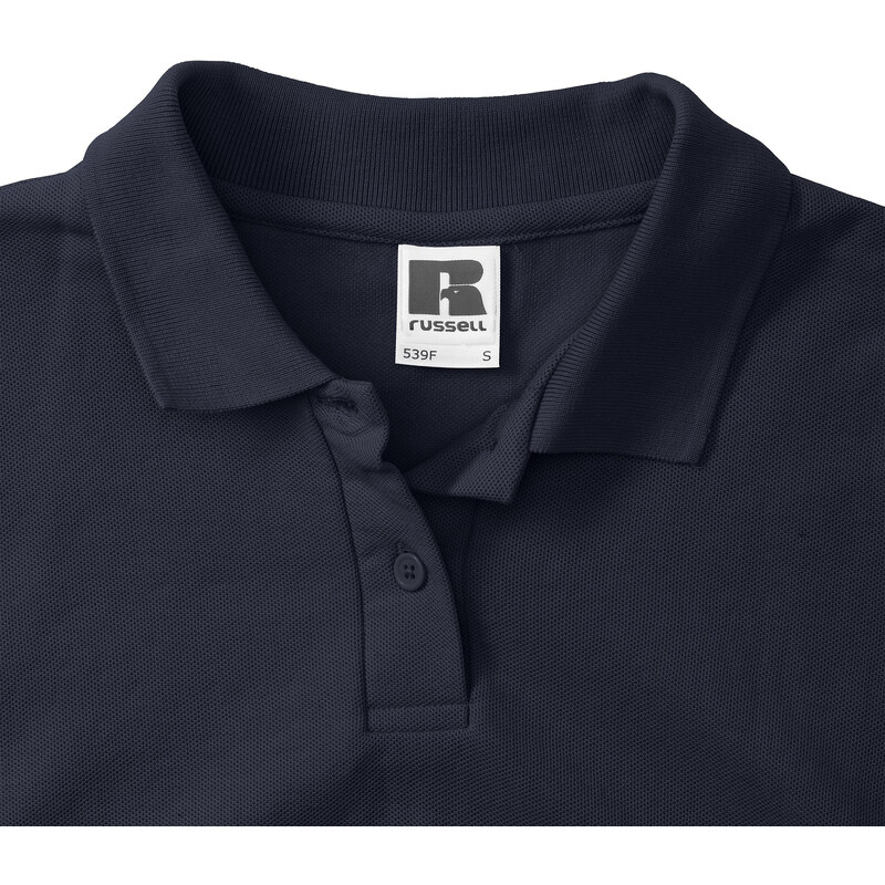 Navy Blue Polycotton Polo Russell Women's T-Shirt