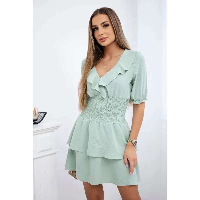 Kesi Waist dress dark mint