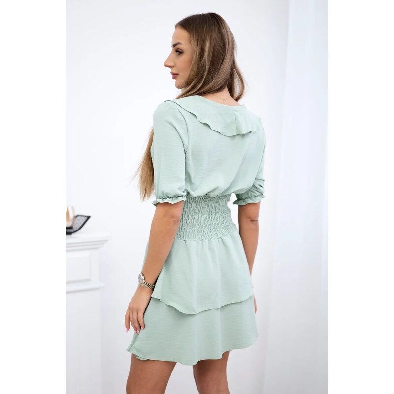 Kesi Waist dress dark mint