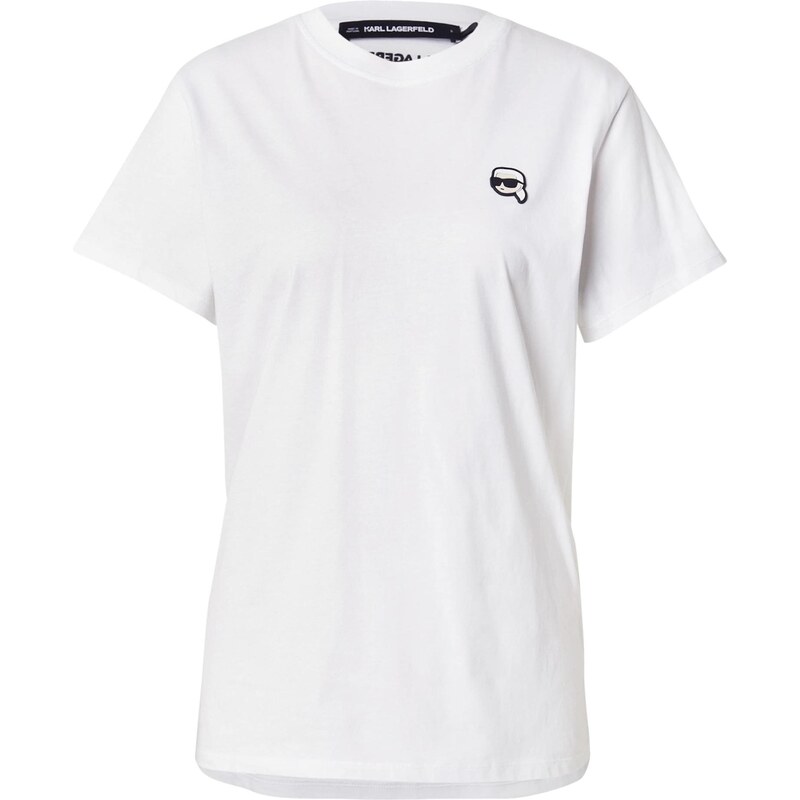 Karl Lagerfeld Majica 'IKONIK 2.0' črna / bela