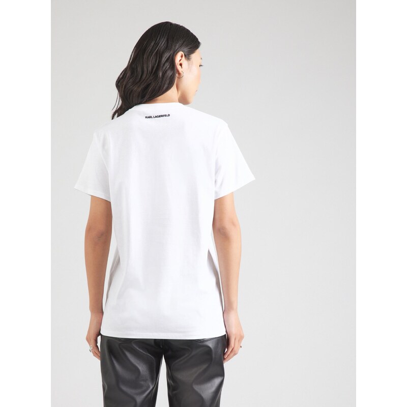 Karl Lagerfeld Majica 'IKONIK 2.0' črna / bela