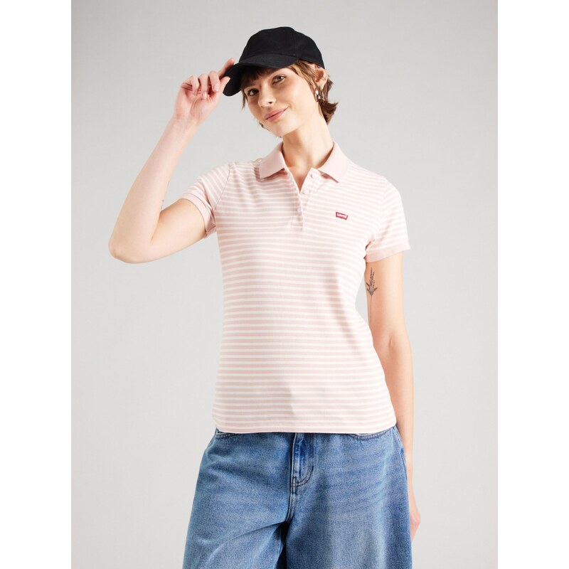 LEVI'S  Majica 'Slim Polo Shirt' roza / bela