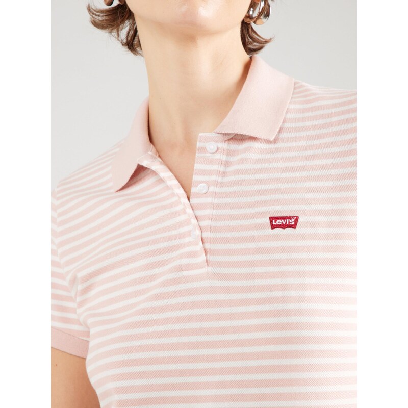 LEVI'S  Majica 'Slim Polo Shirt' roza / bela
