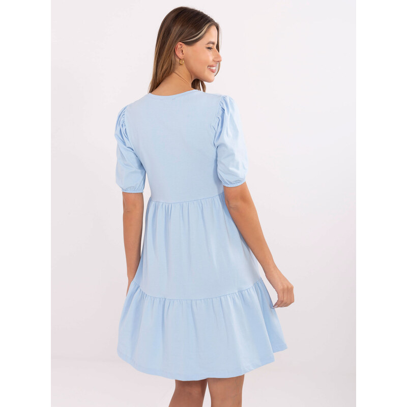 RUE PARIS Dress-RV-SK-5587.93-Light Blue