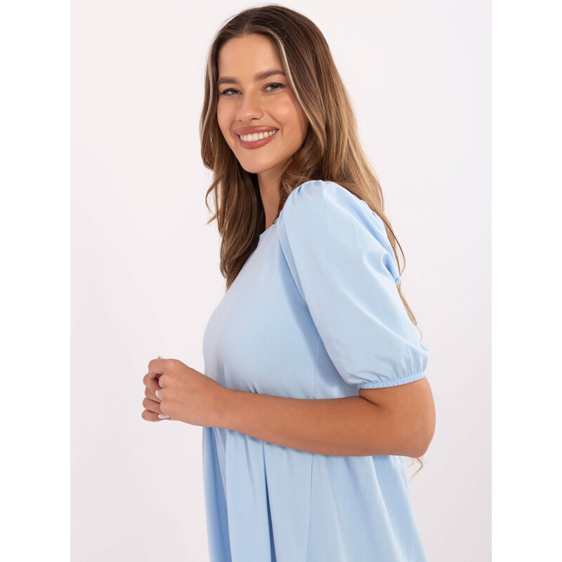 RUE PARIS Dress-RV-SK-5587.93-Light Blue