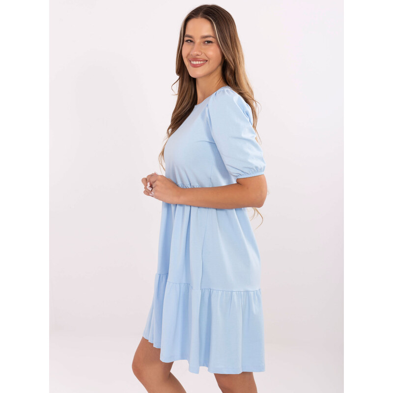 RUE PARIS Dress-RV-SK-5587.93-Light Blue