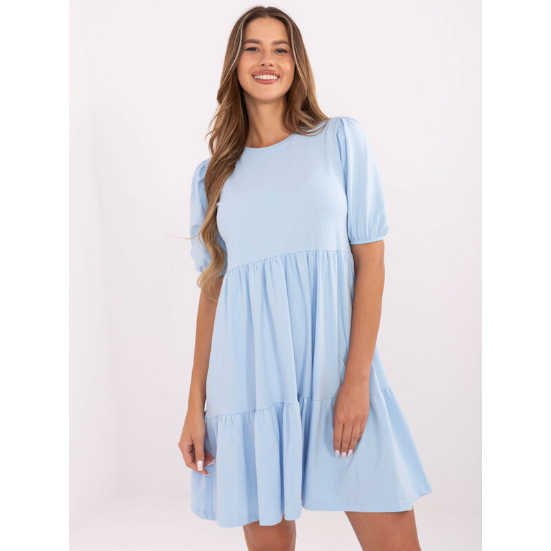 RUE PARIS Dress-RV-SK-5587.93-Light Blue