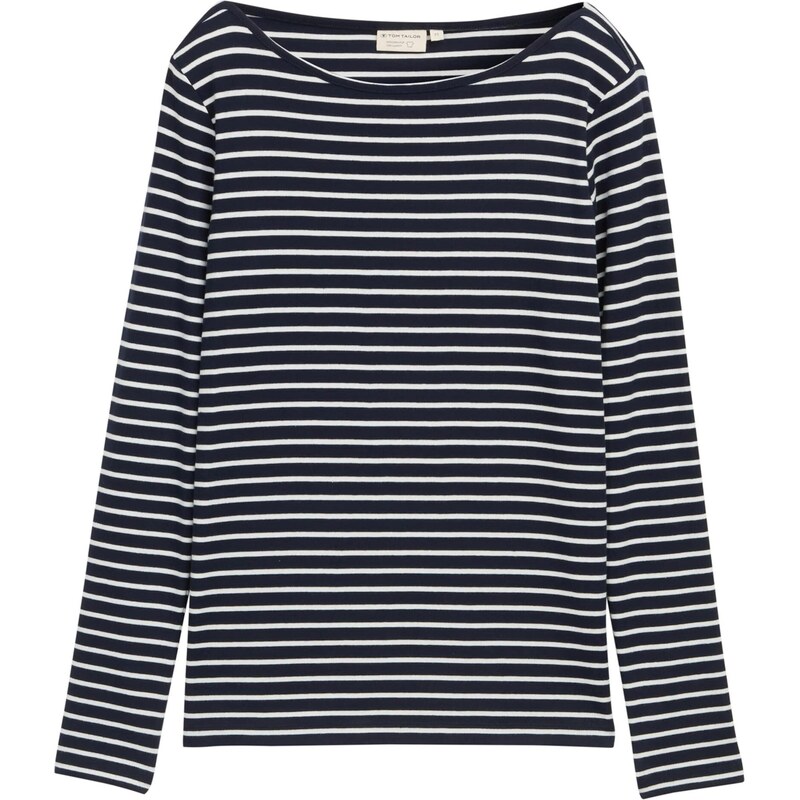 TOM TAILOR Majica mornarska / bela