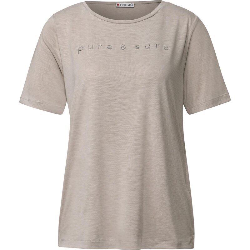 STREET ONE Majica bež / srebrna