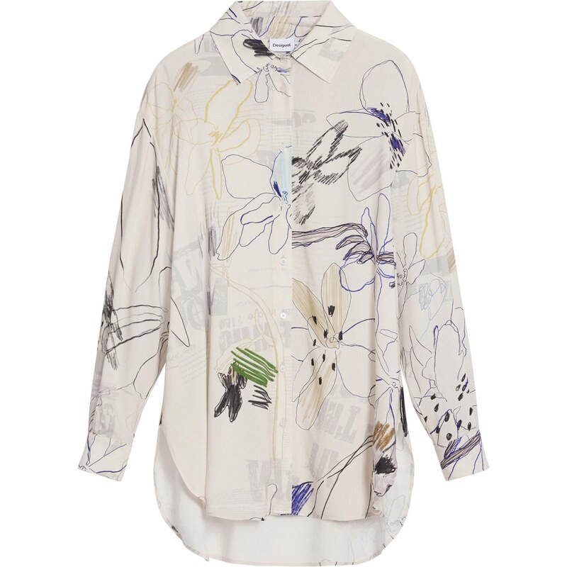 Desigual Bluza mešane barve / bela