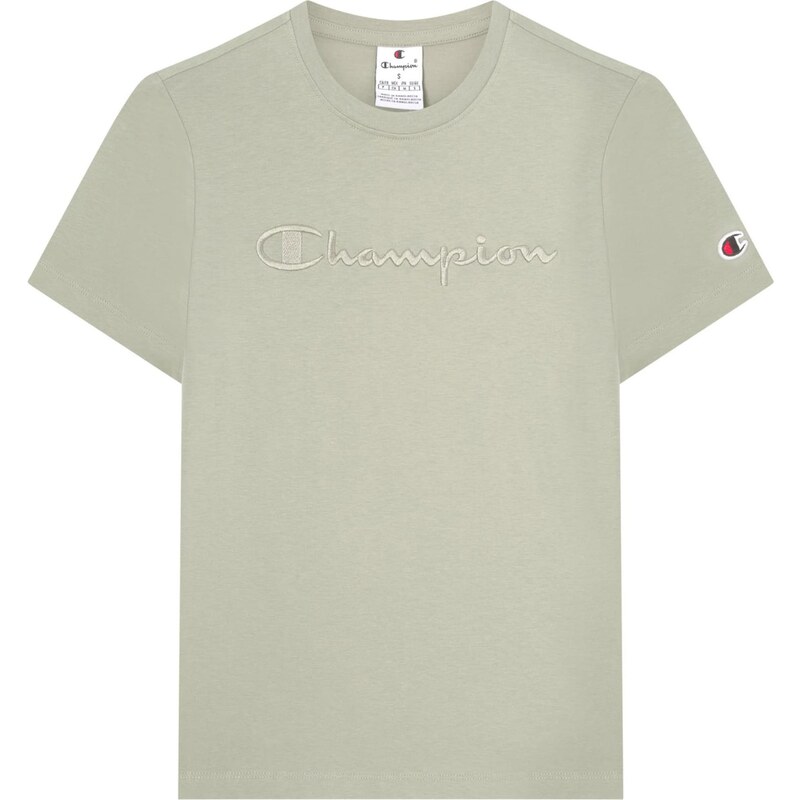 Champion Authentic Athletic Apparel Majica pastelno zelena / rdeča / črna