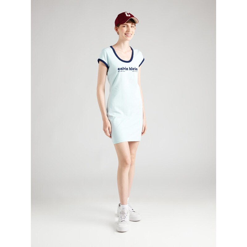 Calvin Klein Jeans Obleka turkizna / nočno modra