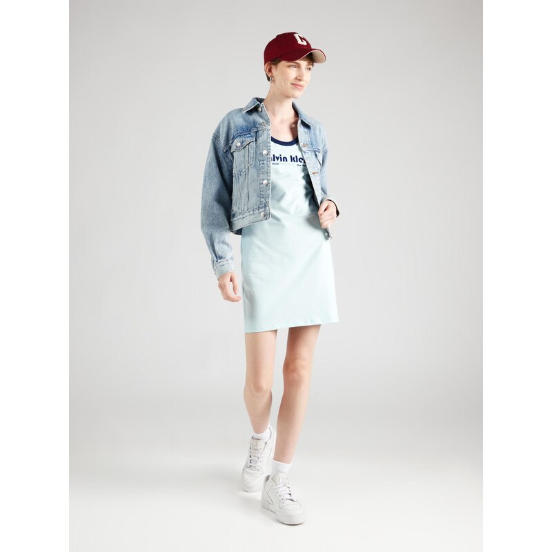Calvin Klein Jeans Obleka turkizna / nočno modra