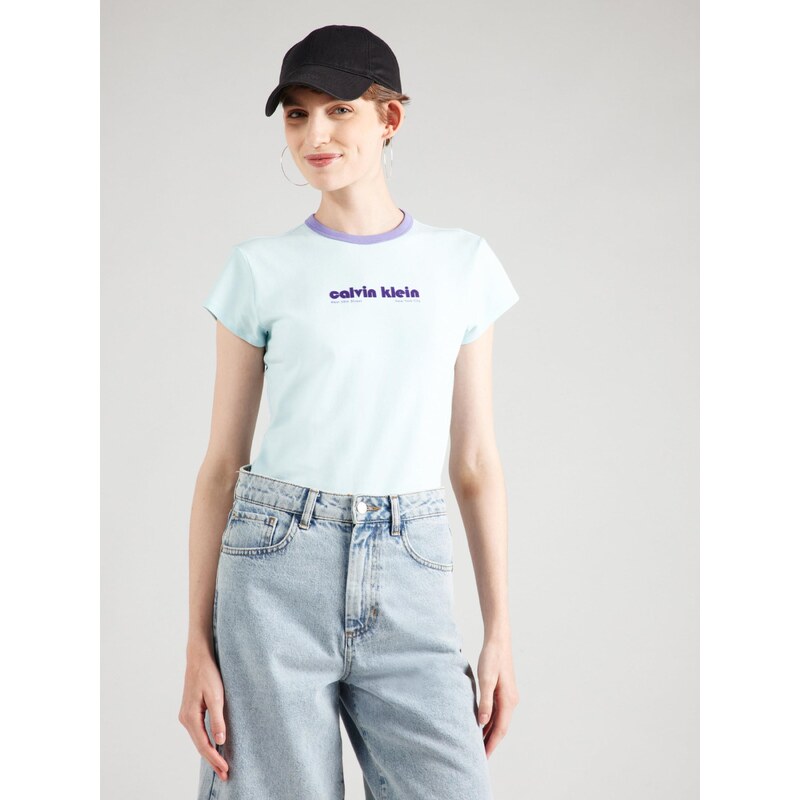 Calvin Klein Jeans Majica pastelno zelena / lila