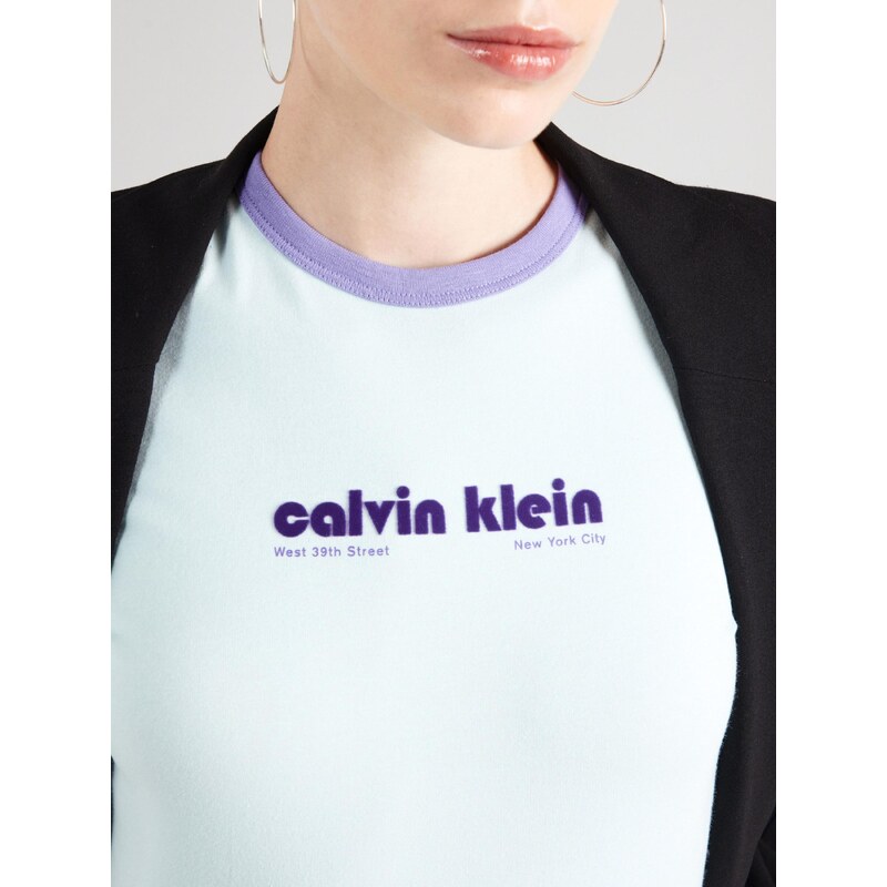 Calvin Klein Jeans Majica pastelno zelena / lila
