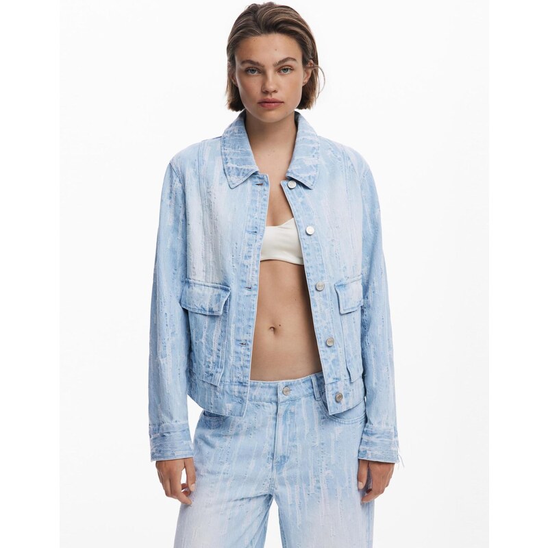 Desigual Prehodna jakna moder denim