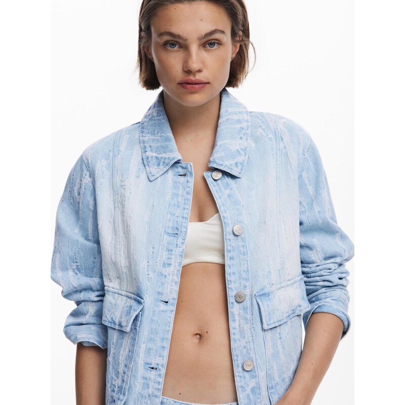 Desigual Prehodna jakna moder denim