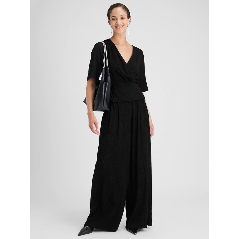 Guido Maria Kretschmer Women Hlače na rob 'Elna' črna