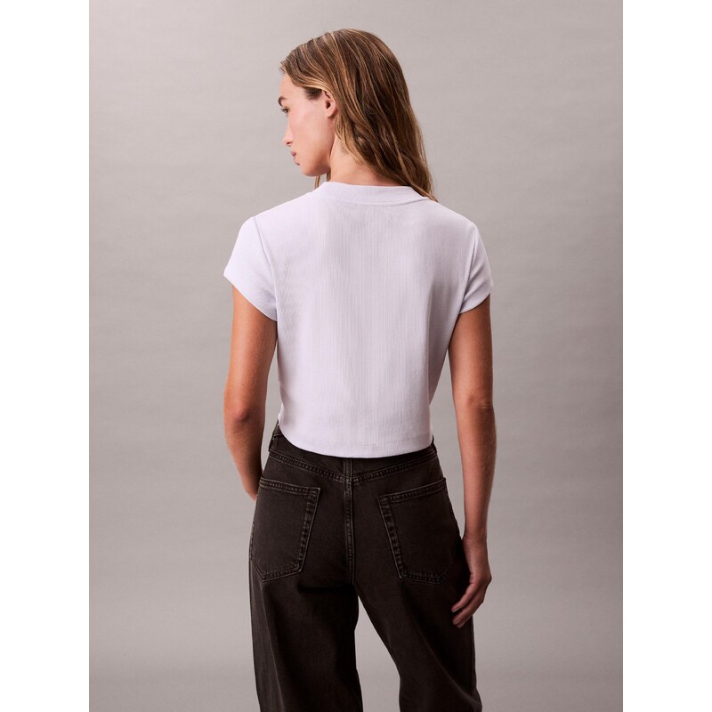 Calvin Klein Jeans Majica zelena / pastelno lila