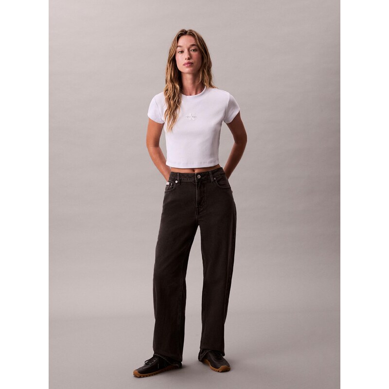 Calvin Klein Jeans Majica zelena / pastelno lila