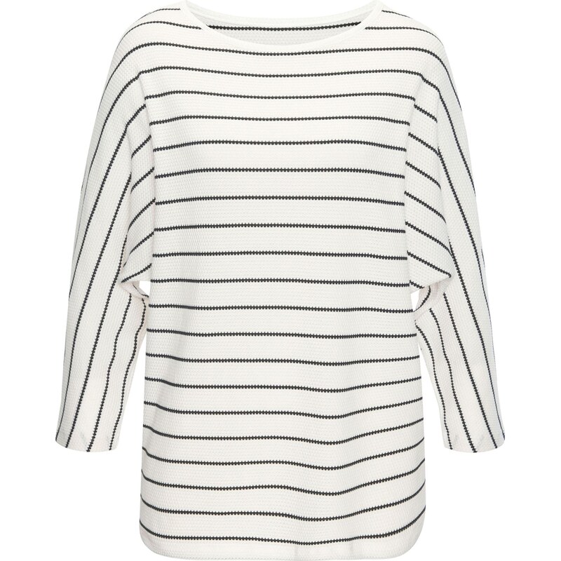 VIVANCE Majica črna / bela