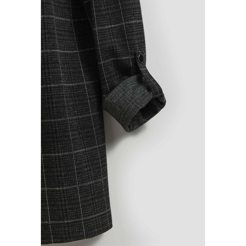 Marisse Checked Jacket With Rolled-Up Sleeves