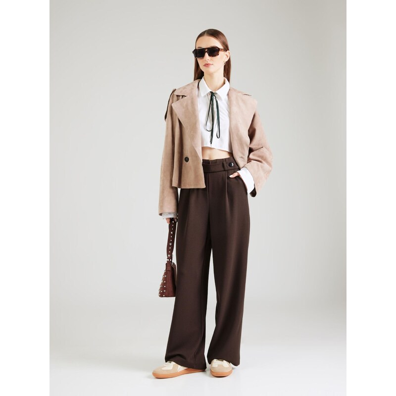 VERO MODA Hlače z naborki 'VMSTAR' čokolada